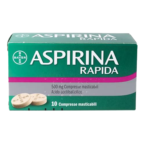 Aspirina Rapida 10 Compresse Masticabili 500 mg
