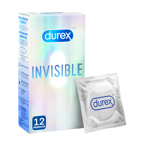Durex Invisible Profilattici 12 Pezzi