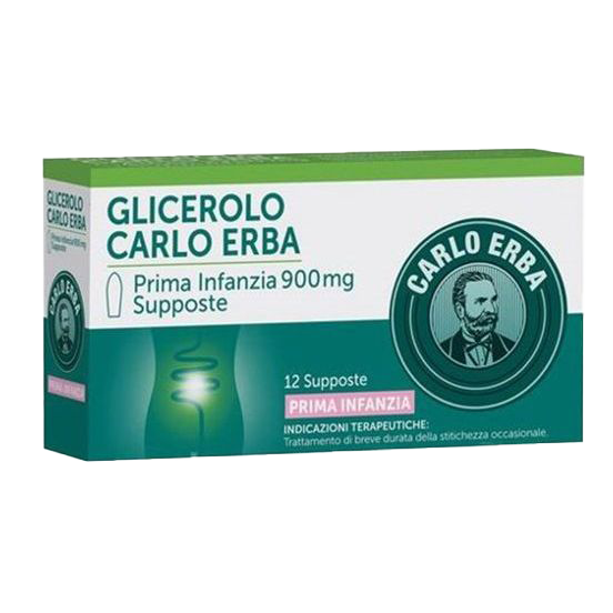 GLICEROLO PRIMA INFANZIA 12 SUPPOSTE 900 MG