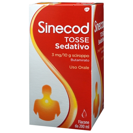 Sinecod Tosse Sedativo 3mg/10g sciroppo 200ml