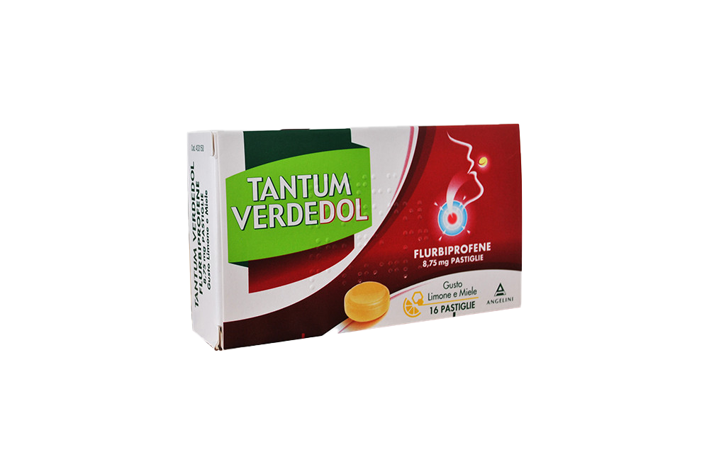 Tantum Verdedol flurbiprofene 16 pastiglie Limone&Miele
