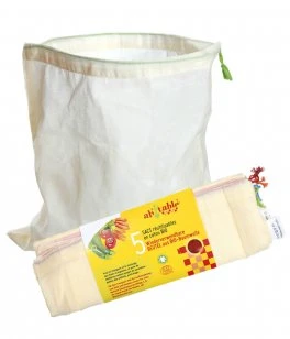 Ahtable 5 sacchetti taglia l 30 x 33 per frutta e verdura 1confezione
