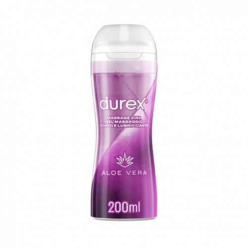 Durex Massage 2in1 Aloe Vera Gel Massaggio Corpo Lubrificante 200 ml