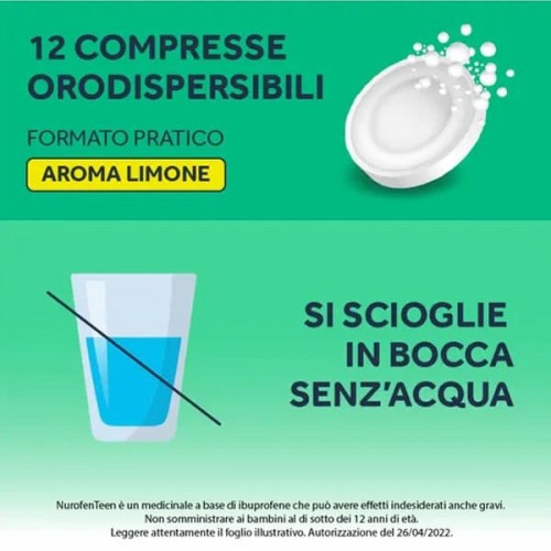 Nurofenteen Limone 12 Compresse Orodispersibili