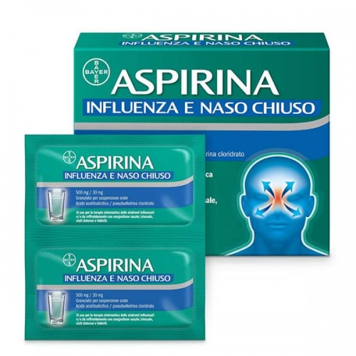 Aspirina Influenza e Naso Chiuso 10 Bustine