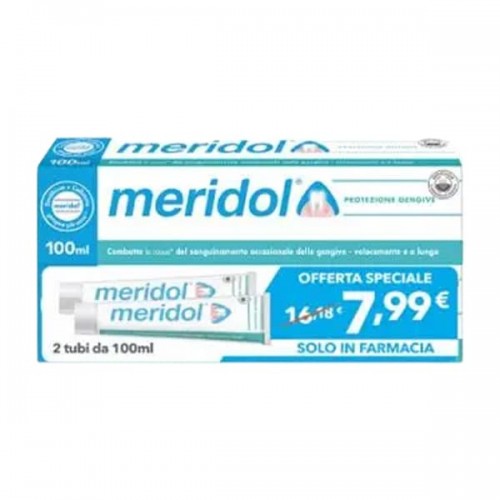 Meridol Dentifricio Protezione Gengive 2x100ml