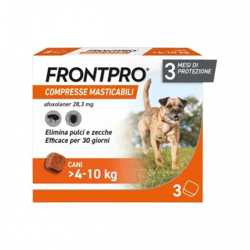 FrontPro 3 Compresse Masticabili 28,3 mg Cani 4-10 Kg