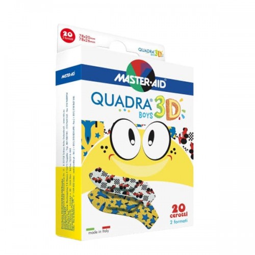 Cerotto Quadra 3D Boys 20pz Assortiti