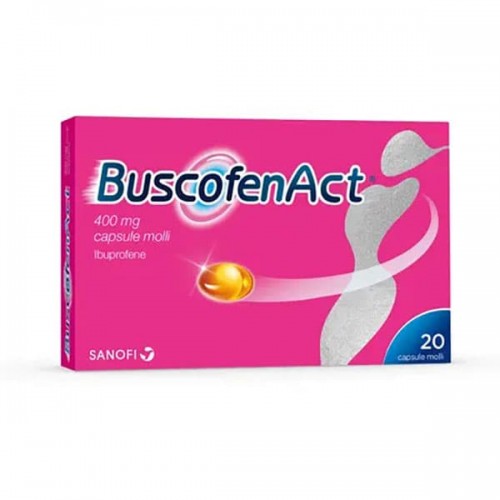 Buscofen Act 400 mg Ibuprofene Analgesico 20 Capsule Molli