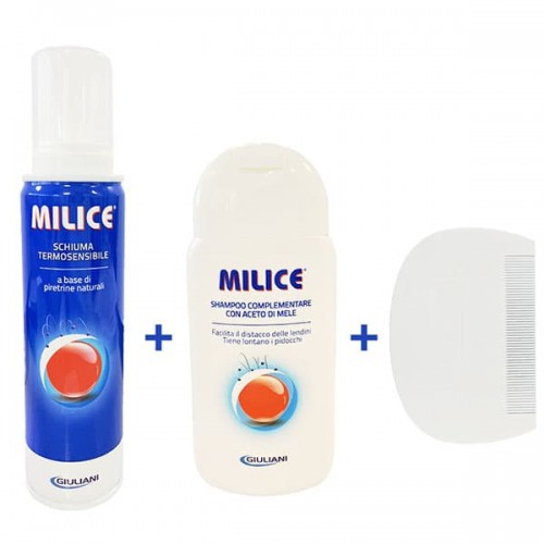 Milice Multipack - Mousse + Shampoo Trattamento Antipidocchi