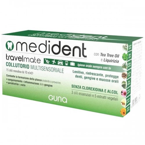 Guna Medident Travelmate Collutorio 15 pezzi