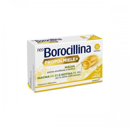 Neoborocillina Propolmiele+ Miele/Limone 16 Pastiglie