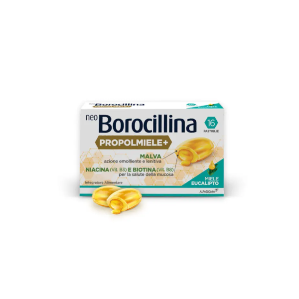 Neoborocillina propolmiele+ miele/eucalipto 16 pastiglie