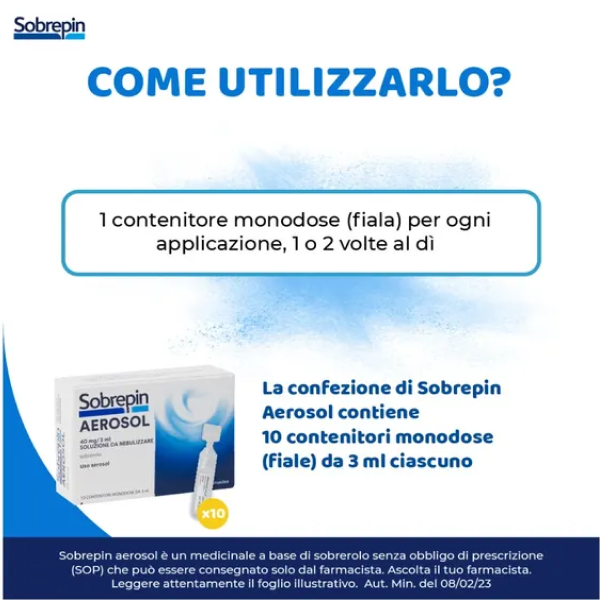 Sobrepin Aerosol 10 Flacone 40MG/3ML