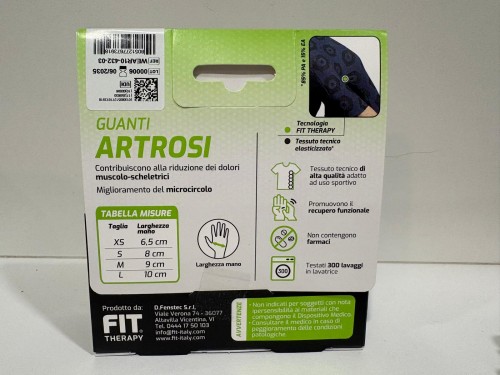 Paio guanti fit therapy nero l