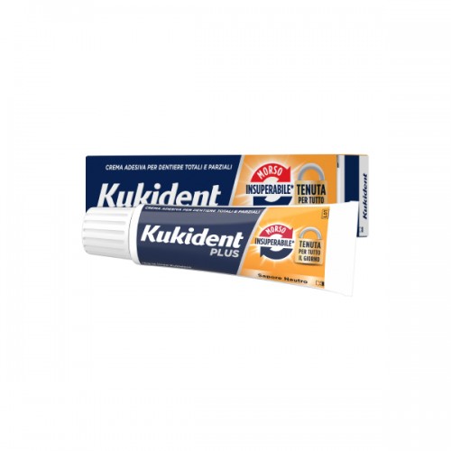 Kukident plus doppia azione crema adesiva dentiere 40 g