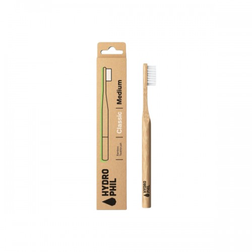 Hydrophil spazzolino bambu' adulti naturale setole medie