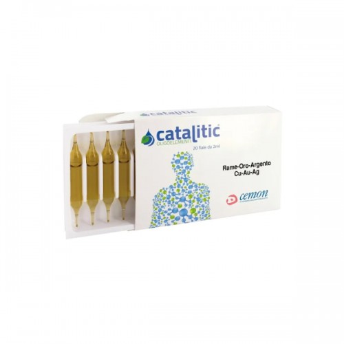 Catalitic oligoelementi rame oro argento cu-au-ag 20 ampolle