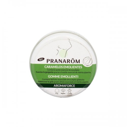 Pranarom aromaforce gomme emollienti menta eucalipto 45 g