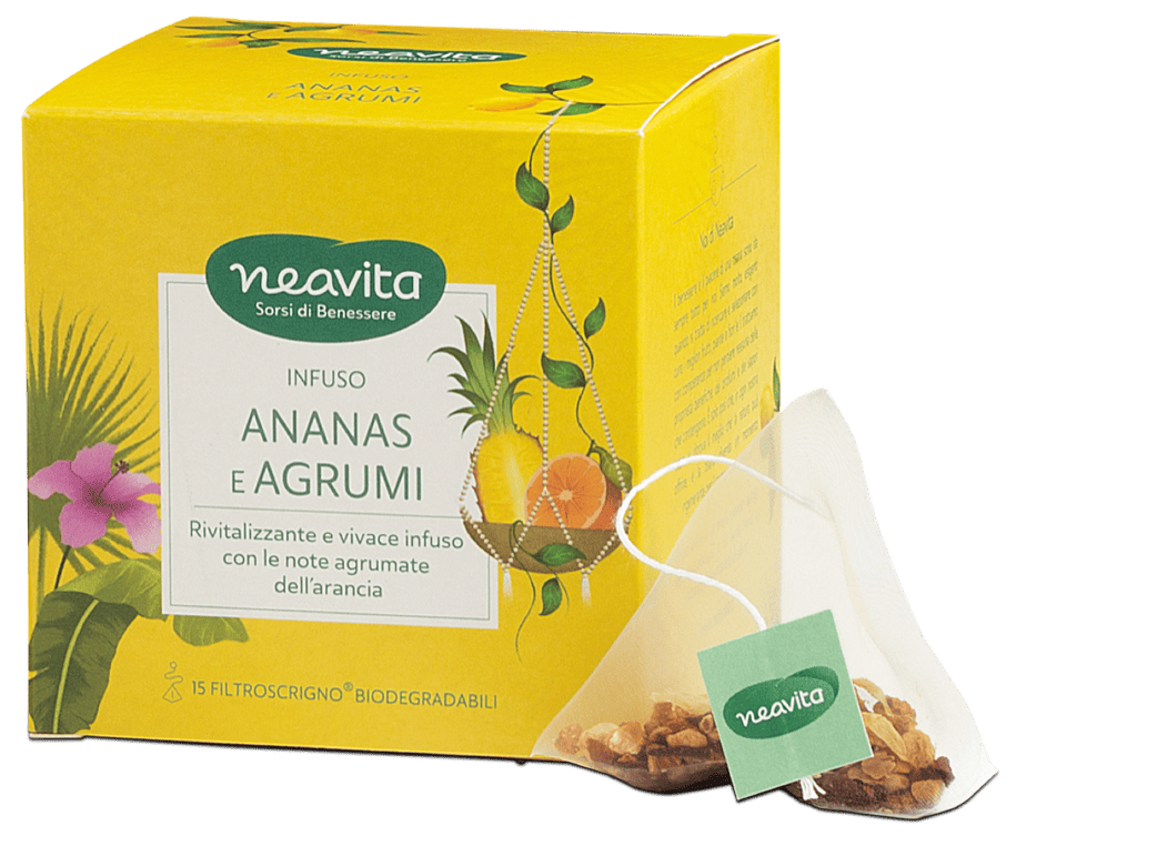 Neavita filtroscrigno ananas e agrumi 15 filtri da 3,5 g