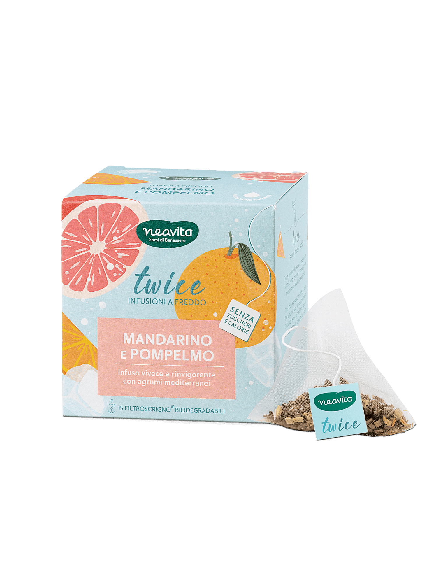 Neavita filtroscrigno infuso twice mandarino e pompelmo 15 filtri