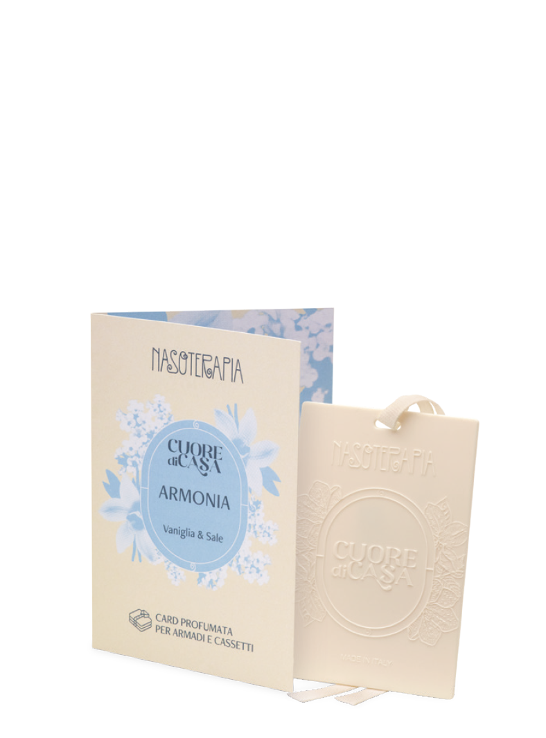 Card profumata singola armonia di vaniglia e sale nasoterapia