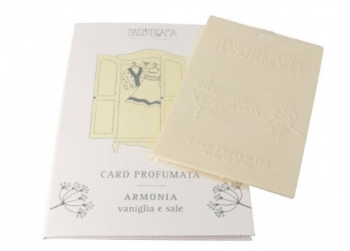 Card profumata singola armonia di vaniglia e sale nasoterapia