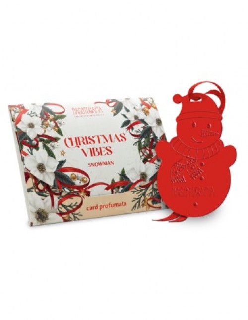 Nasoterapia card profumata singola snowman