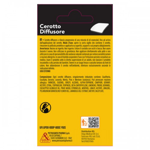 Alontan cerotto diffusore v 18 pezzi 38x36 mm