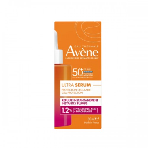 Eau thermale avene solare ultra siero rimpolpa immediatamente spf50+ 30 ml
