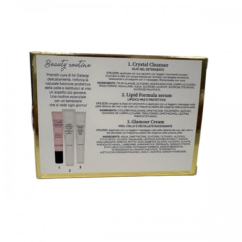 Laboratorio della farmacia sen cofanetto mini beauty anti-age crystal cleanser olio detergente 15 ml