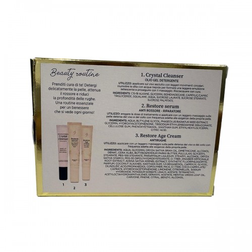 Laboratorio della farmacia sen cofanetto mini beauty sensitive crystal cleanser 15 ml + restore seru