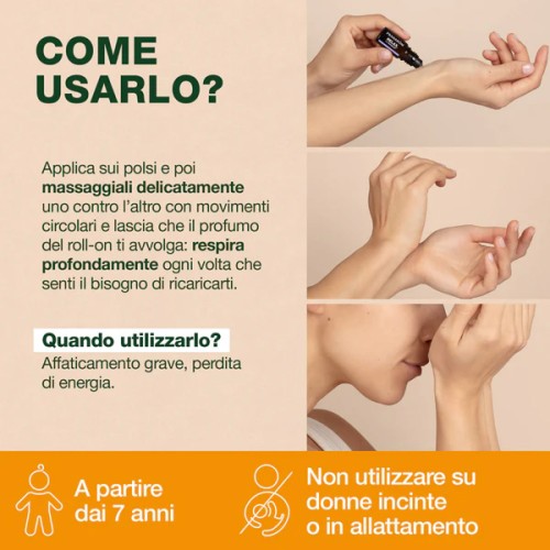 Pranarom aromaboost roll-on energia bio 5 ml
