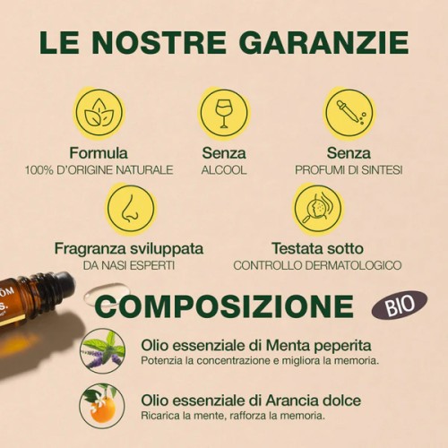 Pranarom aromaboost roll-on focus bio 5 ml