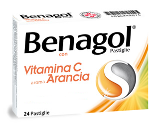 Benagol vitamina c*24 pastiglie arancia