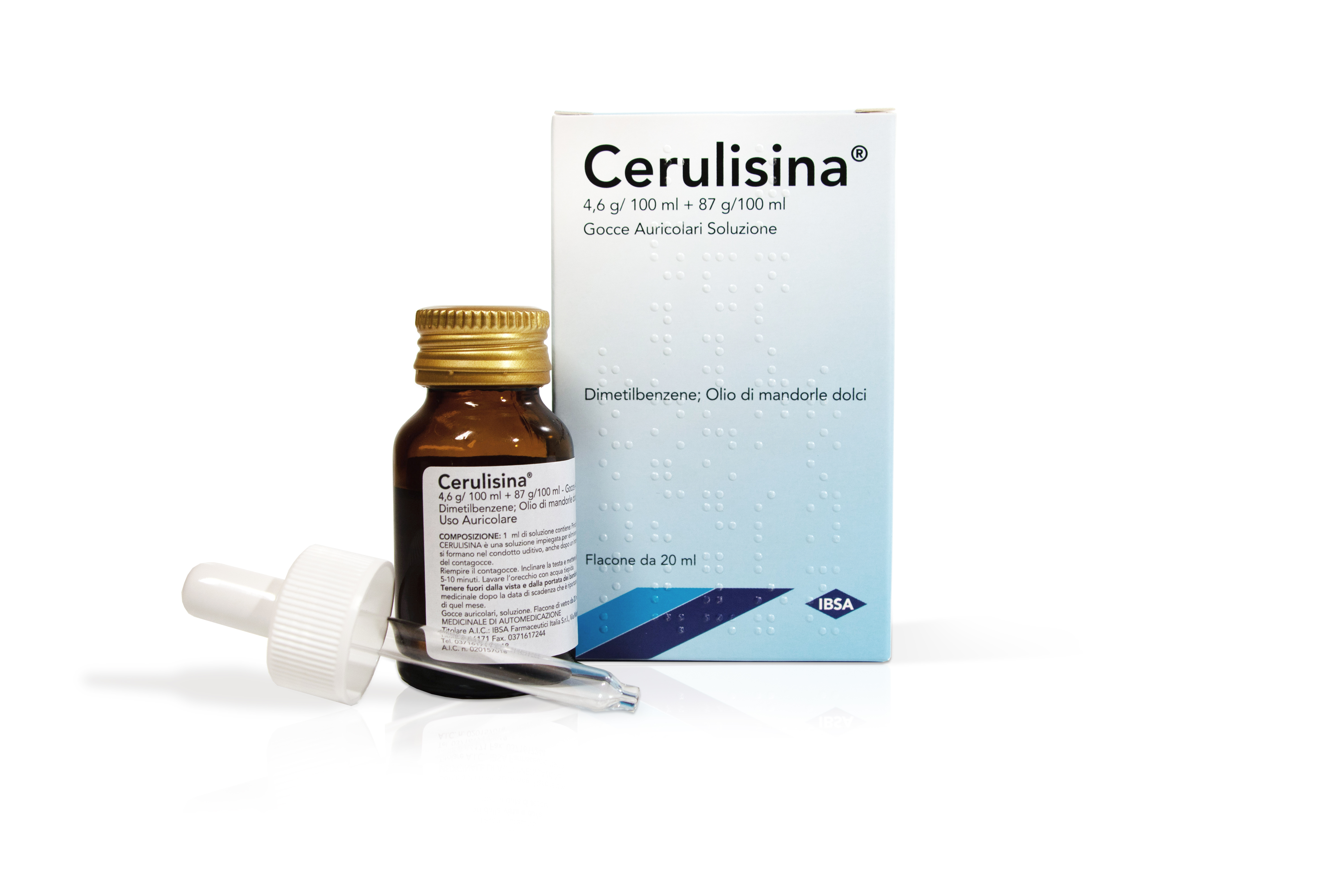 Cerulisina*gtt oto 20 ml 4,6 g/100 ml + 87 g/100 ml