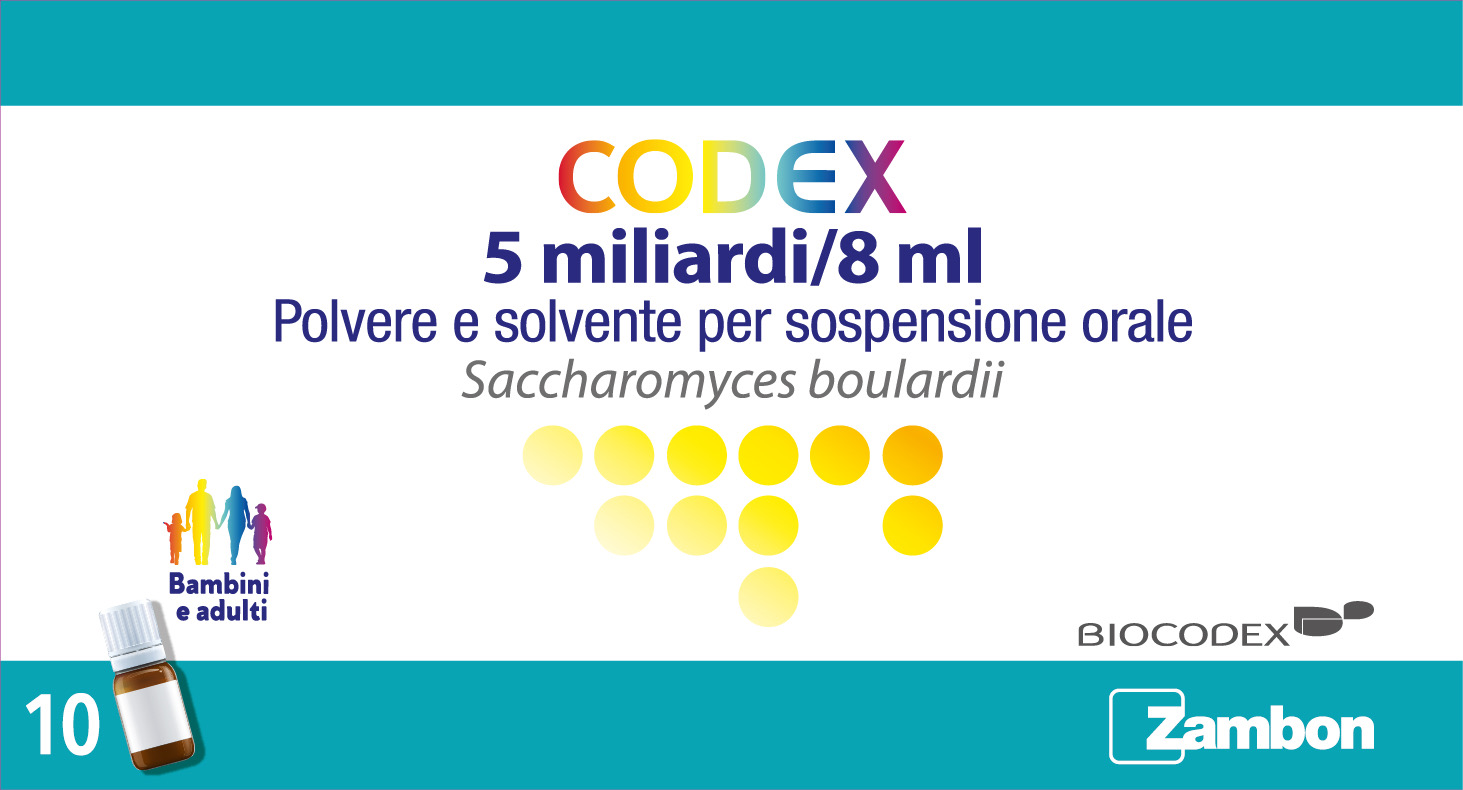 Codex*orale sosp 10 flaconcini 5 mld 8 ml