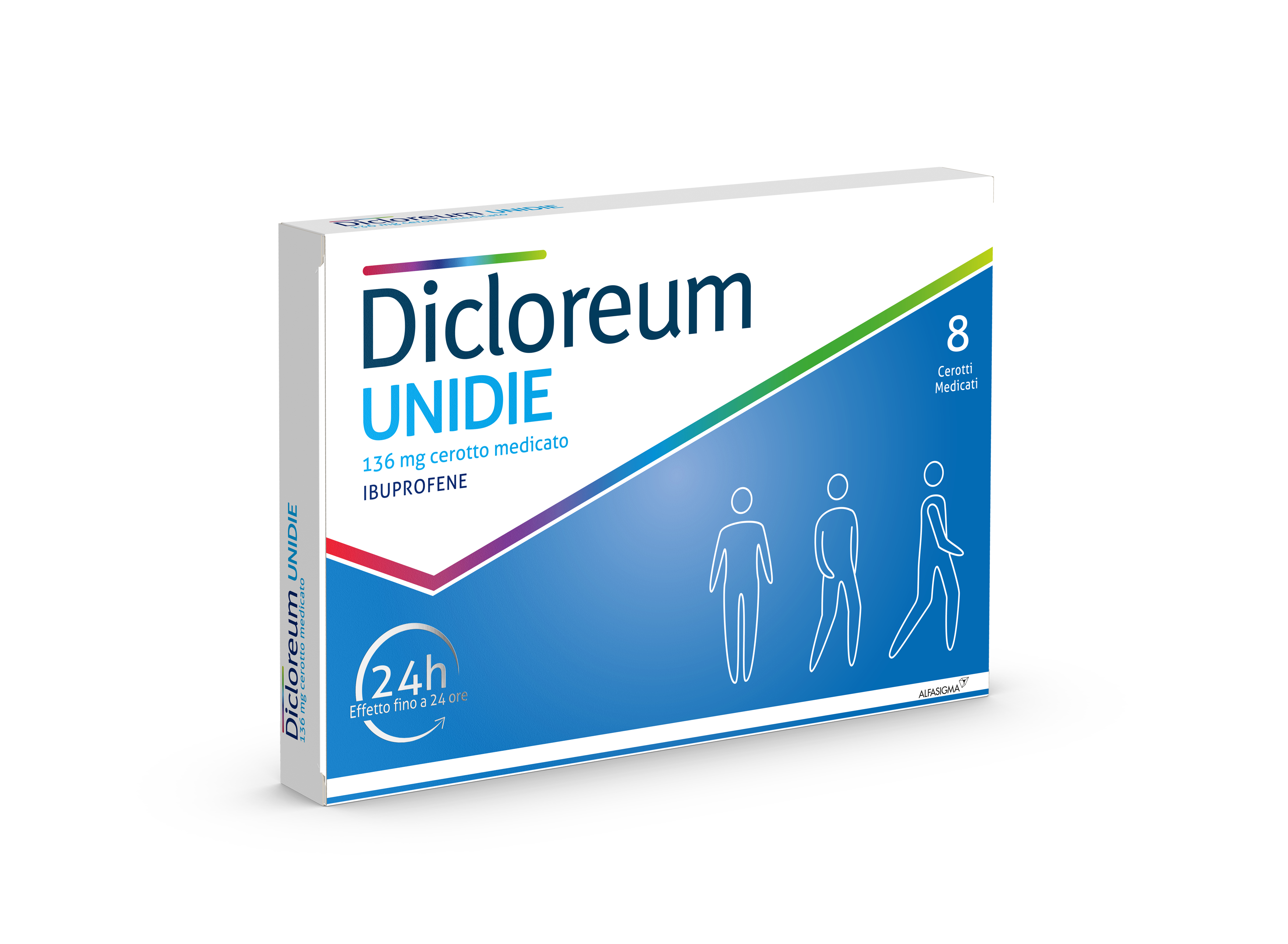 Dicloreum unidie*8 cerotti medicati 136 mg