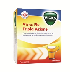 Vicks flu tripla azione*orale polv 10 bust